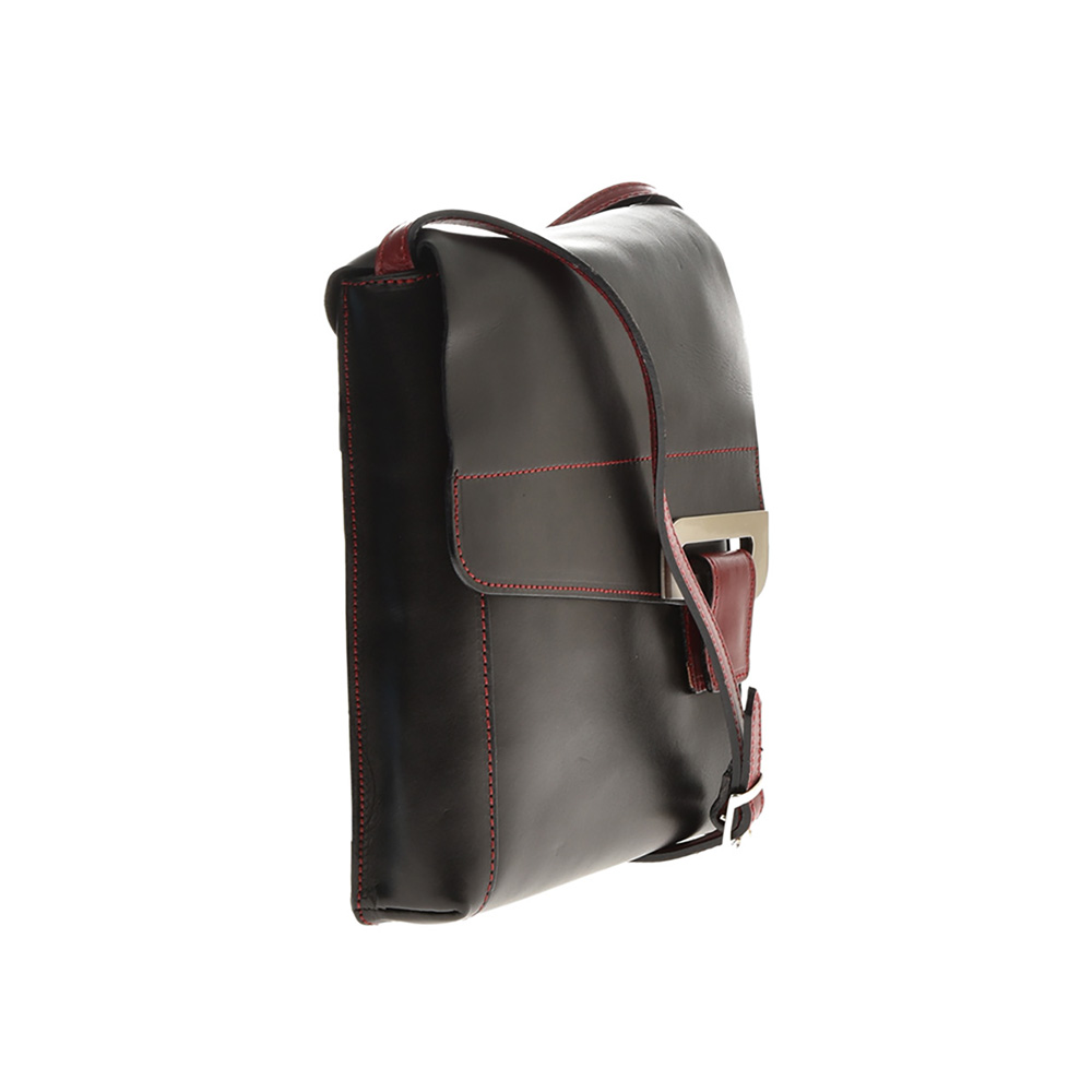 BG_Shoulder_Bag_PR6388Nero_Rosso_front